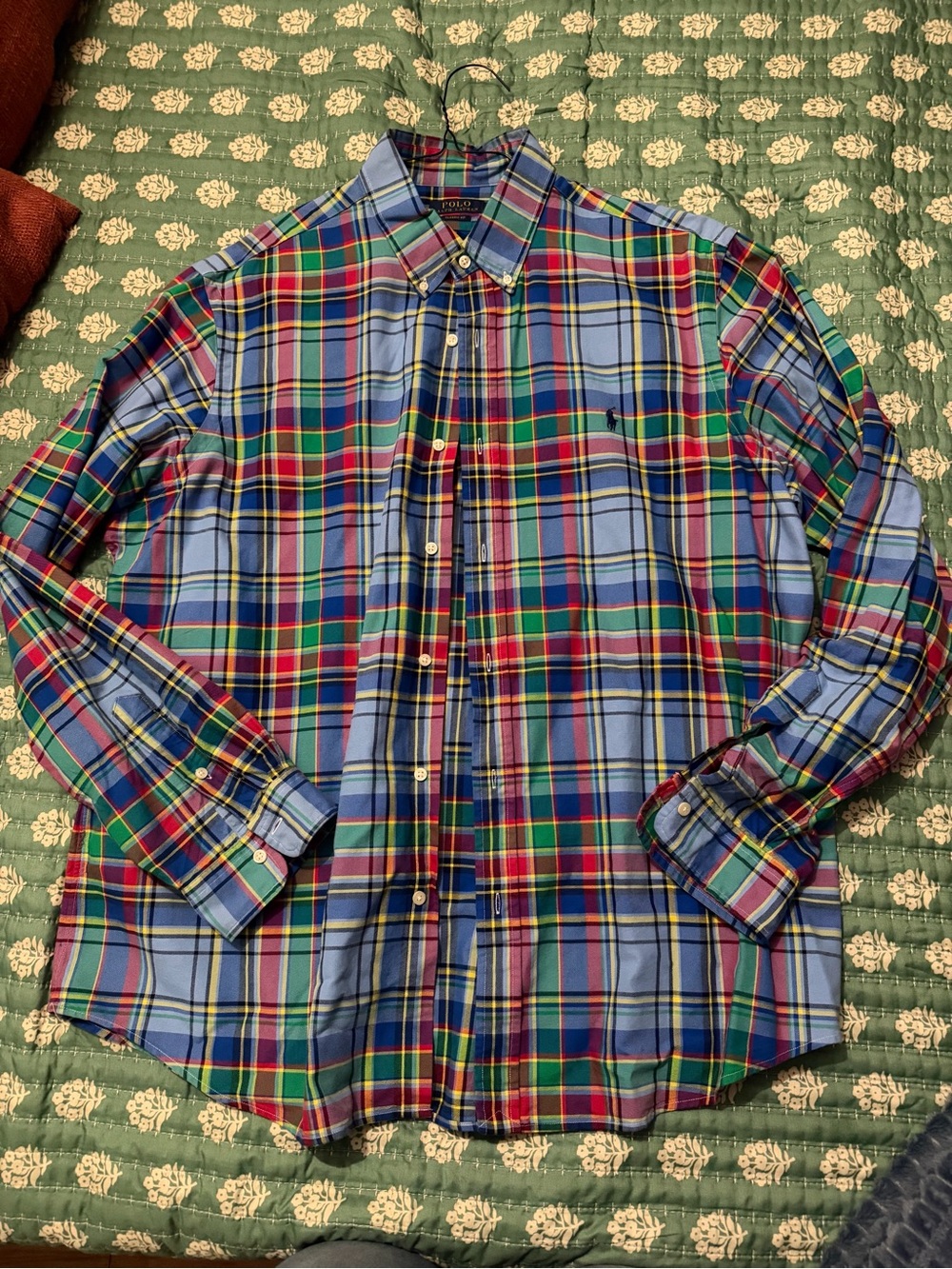 Polo by Ralph Lauren Light Blue Multi-Color Plaid Button-Down Shirt